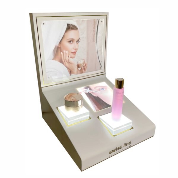 swiss line cosmetic display stand