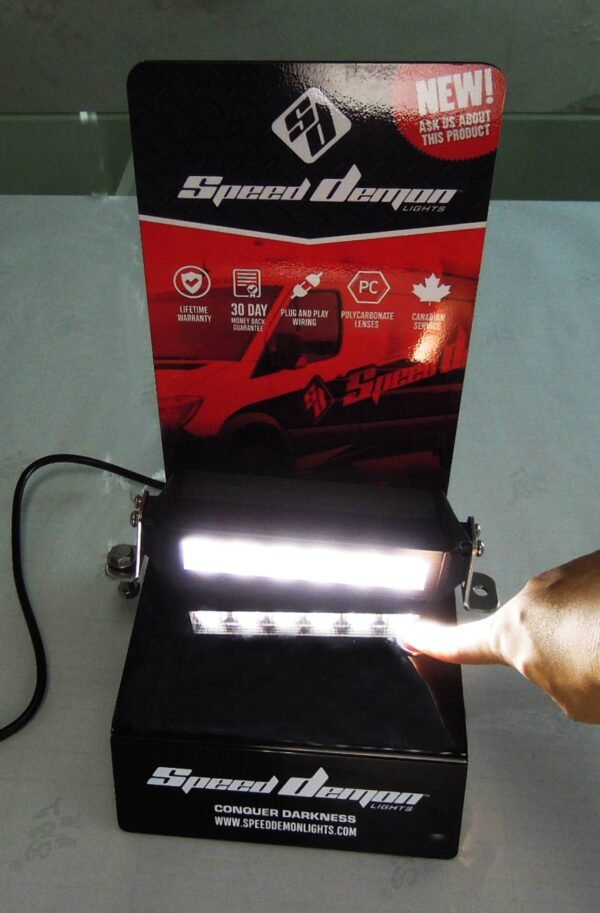 Speed demon LED light bar display stand