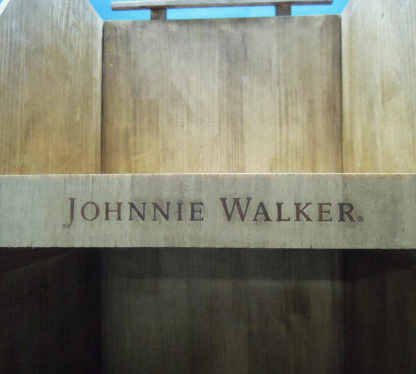 Johnnie walker wine display