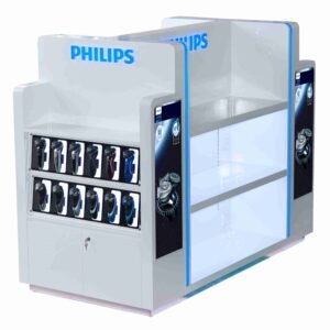 Electric shaver display case