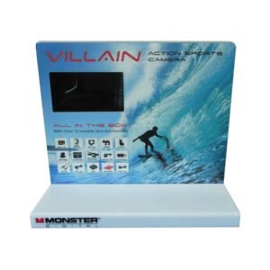 Action sports camera display stand